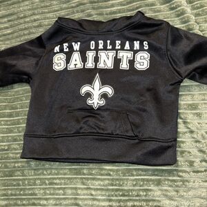 Baby 12M Saints Hoodie New Orleans Fleece Size 12M. Cute Baby